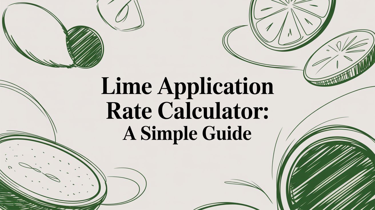Lime Application Rate Calculator: A Simple Guide