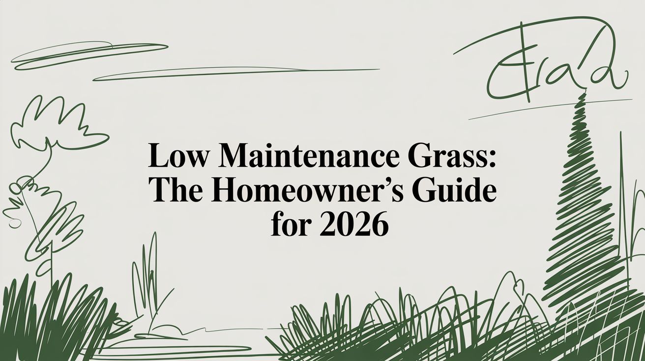 Low Maintenance Grass: The Homeowner's Guide for 2026
